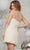Colors Dress 3331 - Strapless Rosette Appliqued Cocktail Dress Special Occasion Dress