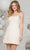 Colors Dress 3331 - Strapless Rosette Appliqued Cocktail Dress Special Occasion Dress