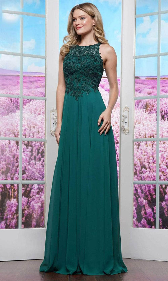 Colors Dress 3440 - Sleeveless Applique Prom Dress