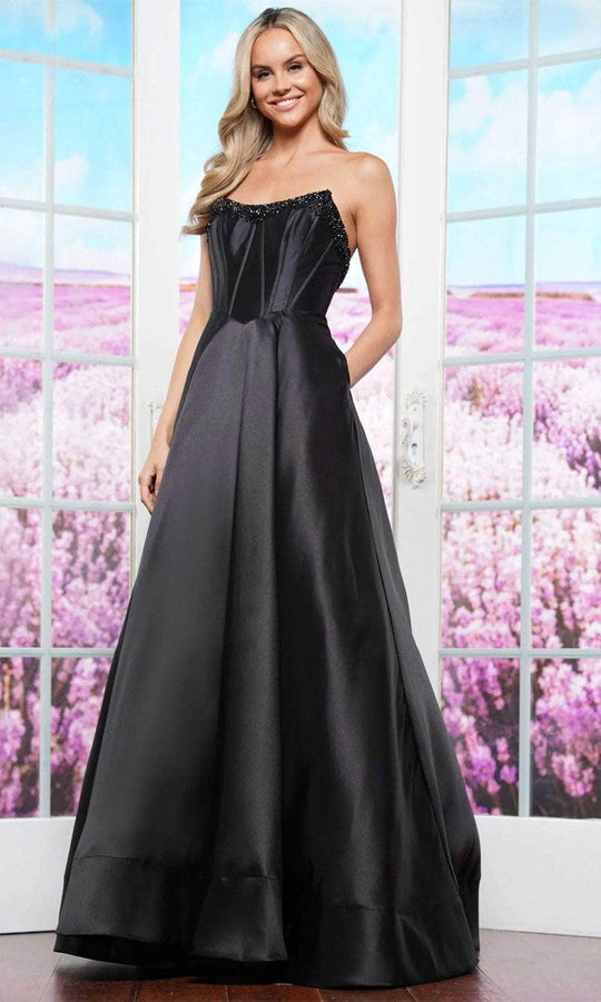 Colors Dress 3478 - Scoop Neck Mikado Prom Dress