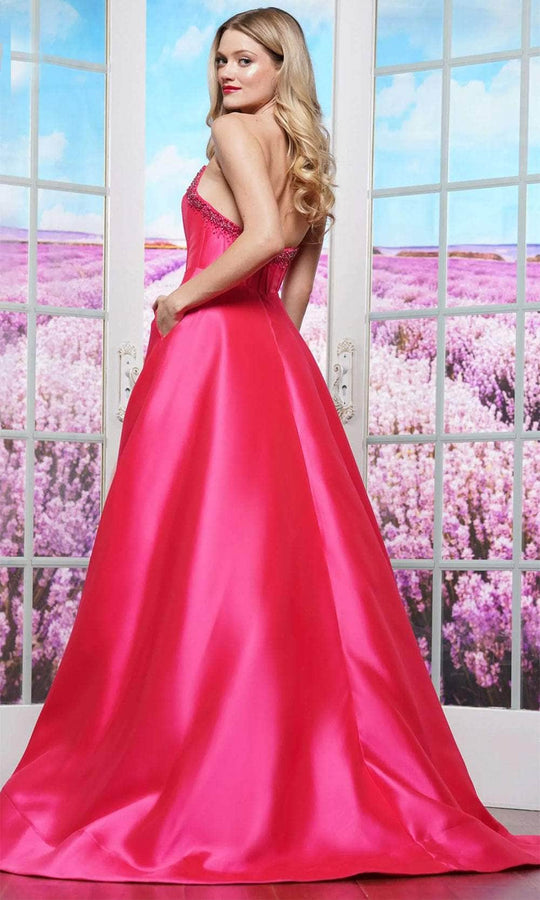 Colors Dress 3478 - Scoop Neck Mikado Prom Dress
