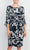 Connected Apparel TAL47985M1 - Quarter Sleeve Floral Formal Dress Cocktail Dresses