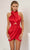 Cristallini Mystique CA03 - Crisscross Bodice Sheath Cocktail Dress Special Occasion Dress