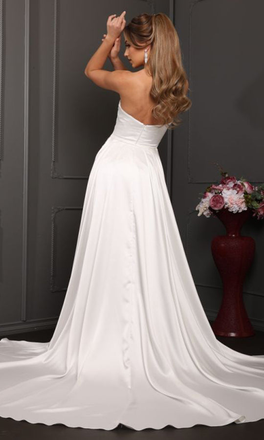 May Queen RQ8238 - Pleated Sweetheart Mermaid Wedding Gown