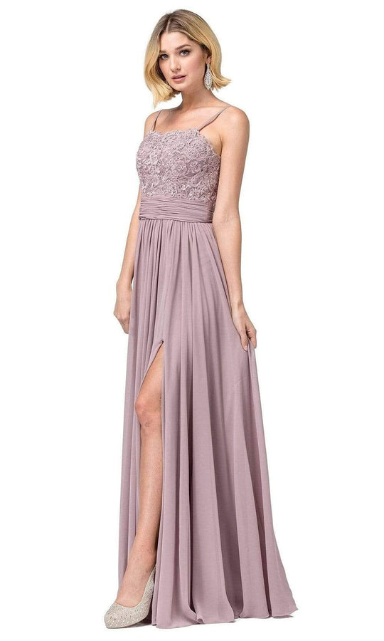 Dancing Queen - Spaghetti Strap Lace Embroidered Dress 2789