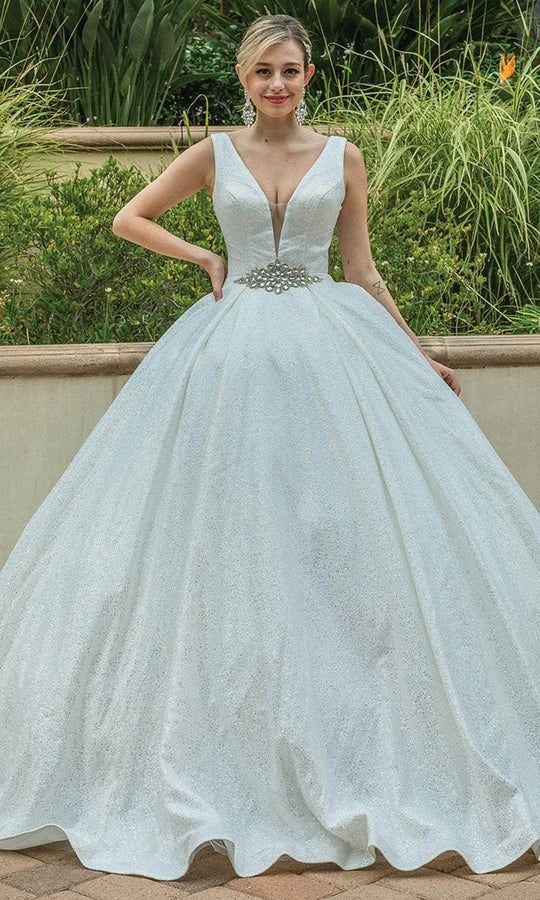 Dancing Queen 0166 - Plunging Sleeveless Ballgown