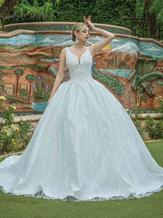 Dancing Queen 0177 - Embellished Sleeveless Ballgown