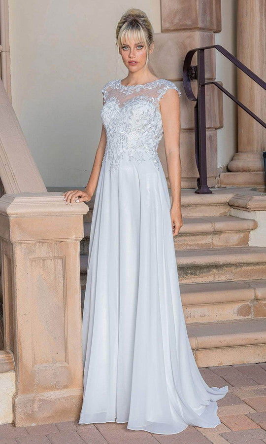 Dancing Queen 0251 - Embroidered Illusion Lace Wedding Gown
