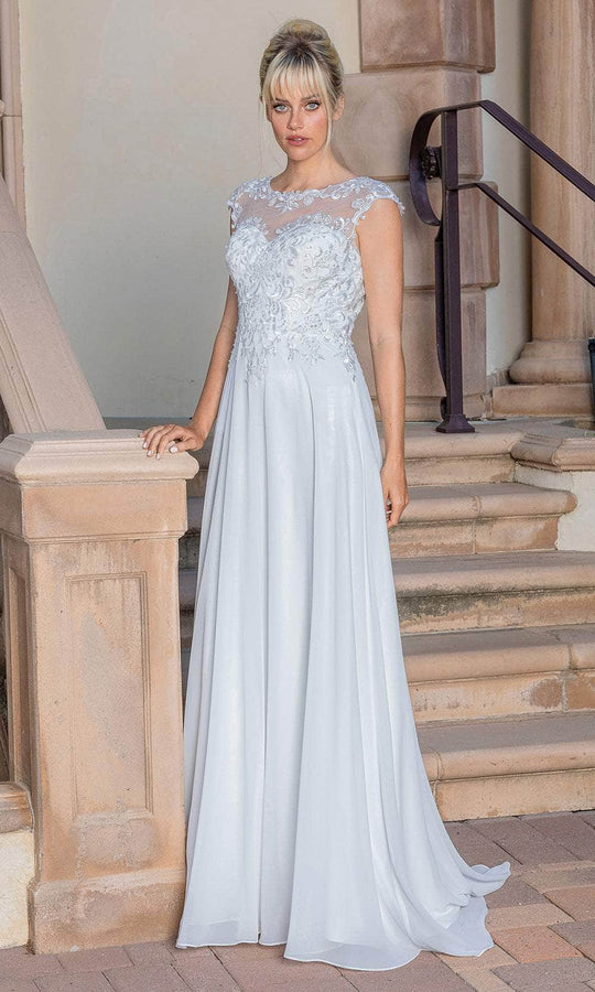 Dancing Queen 0251 - Embroidered Illusion Lace Wedding Gown