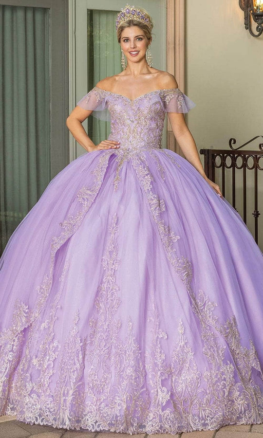 Dancing Queen 1615 - Off-Shoulder Sweetheart Neck Ball Gown