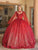 Dancing Queen 1776 - Bell Sleeve Glitter Ballgown Special Occasion Dress