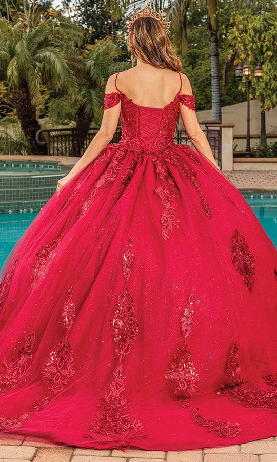 Dancing Queen 1811 - Sweetheart Sequin Lace Ballgown