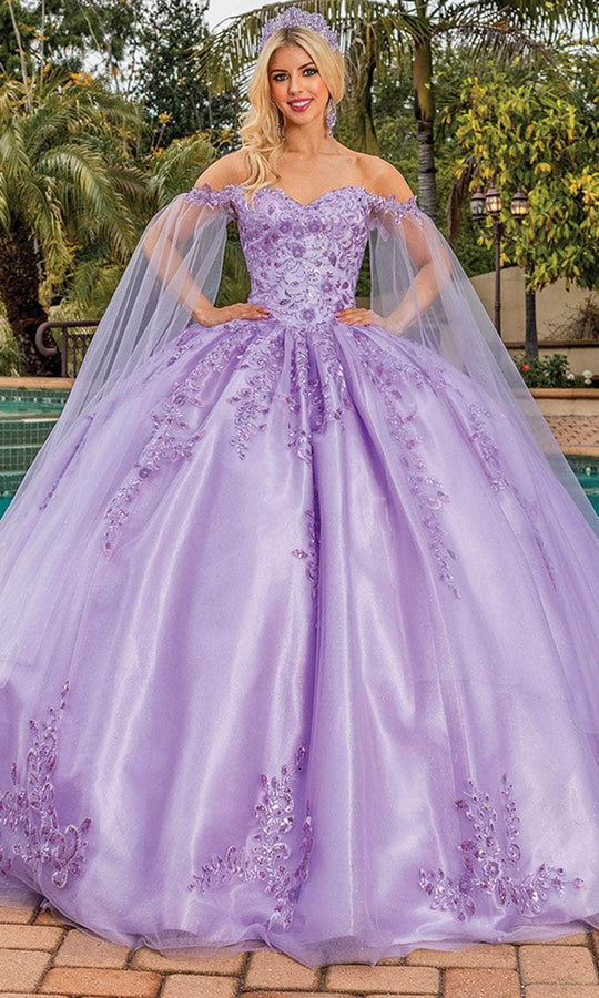 Dancing Queen 1812 - Beaded Off Shoulder Ballgown