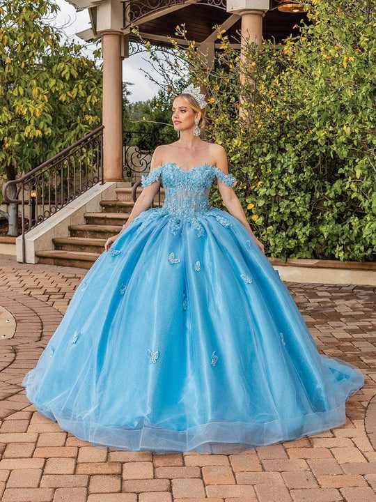 Dancing Queen 1826 - Garden Embroidered Corset Ballgown