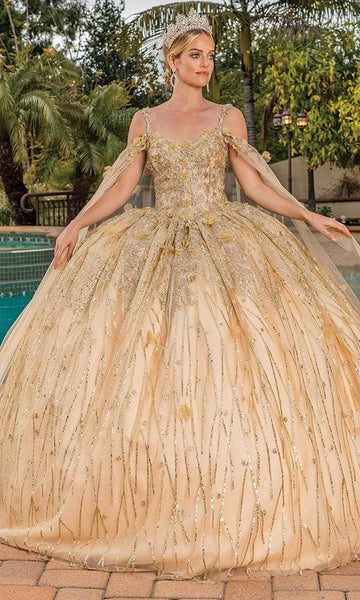 Gold Quinceanera Dresses – Couture Candy