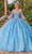 Dancing Queen 1835 - Floral Embellished Strapless Ballgown Ball Gowns