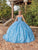 Dancing Queen 1835 - Floral Embellished Strapless Ballgown Special Occasion Dress