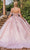 Dancing Queen 1836 - Floral Beaded Lace-Up Ballgown Special Occasion Dress