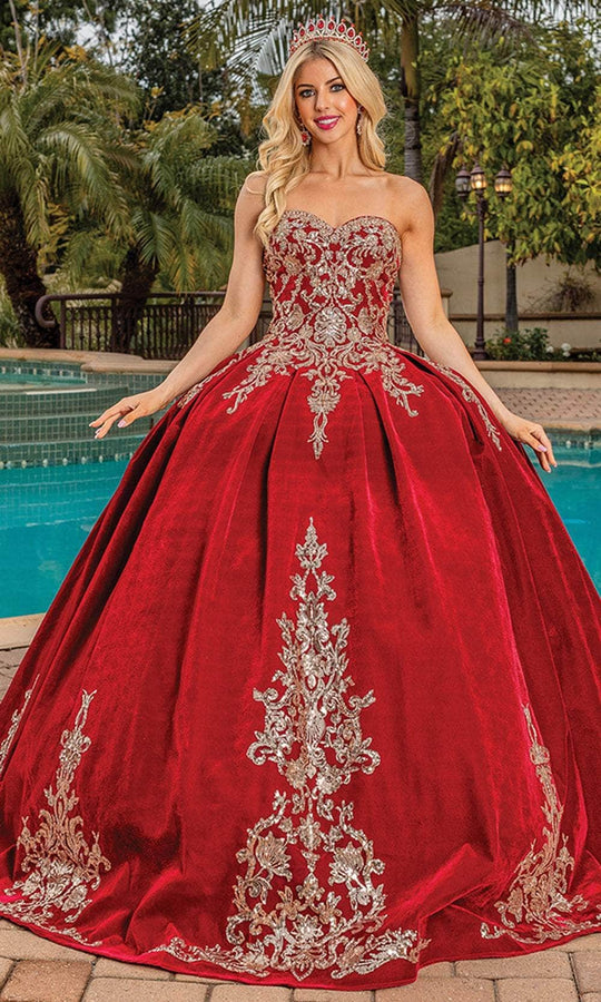 Dancing Queen 1851 - Metallic Applique Ballgown