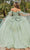 Dancing Queen 1857 - Sheer Cape Embroidered Gown Special Occasion Dress