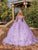 Dancing Queen 1875 - Twin Sheer Cape Floral Gown Special Occasion Dress