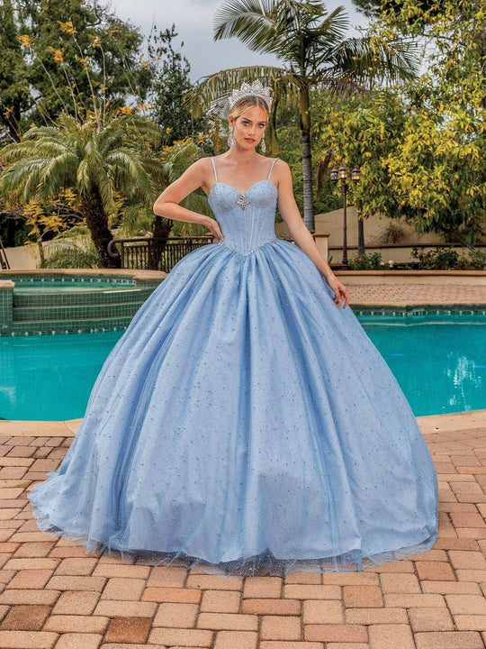 Dancing Queen 1891 - Sleeveless Fully Beaded Ballgown