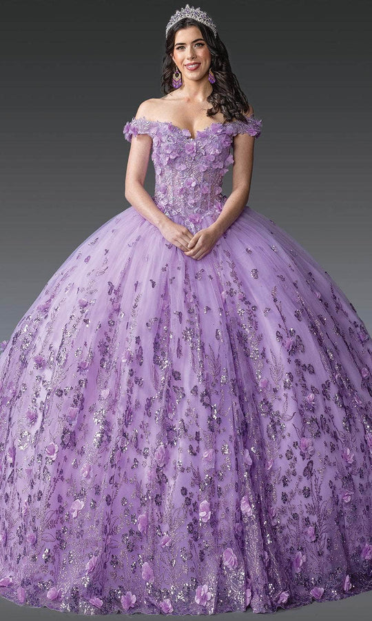 Dancing Queen 1908 - 3D Floral Glitter Ballgown