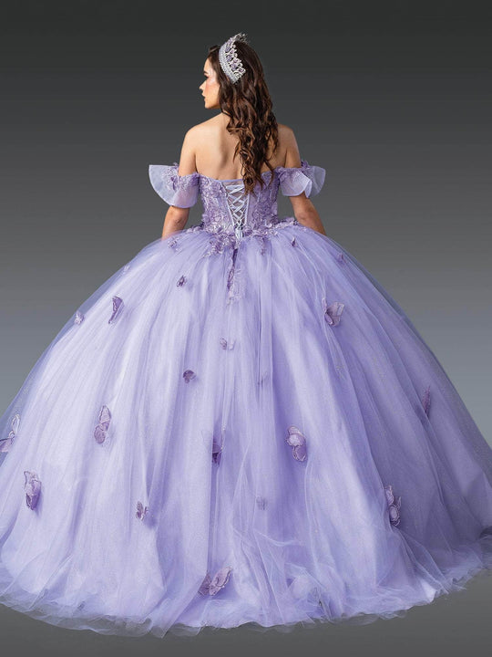 Dancing Queen 1911 - Butterfly Applique Quinceanera Gown