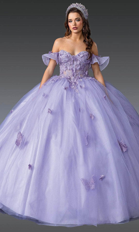 Dancing Queen 1911 - Butterfly Applique Quinceanera Gown
