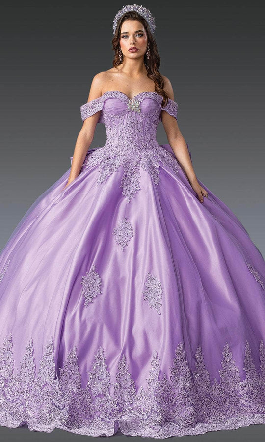 Dancing Queen 1913 - Off Shoulder Floral Embroidered Ballgown