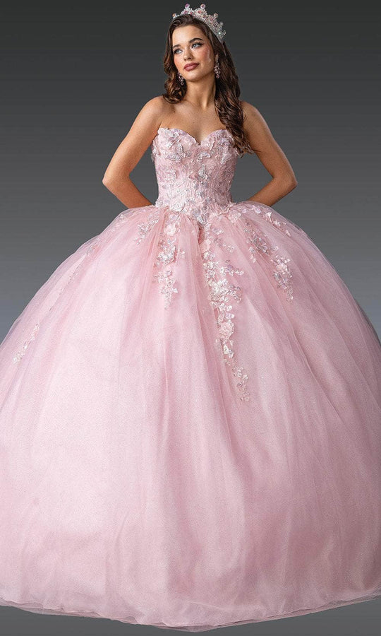 Dancing Queen 1916 - Strapless Appliqued Ballgown