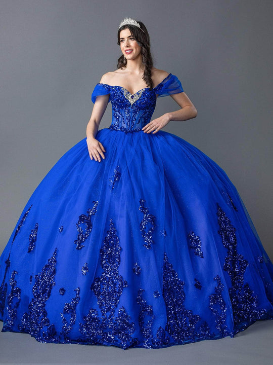 Dancing Queen 1941 - Beaded Applique Tulle Ballgown