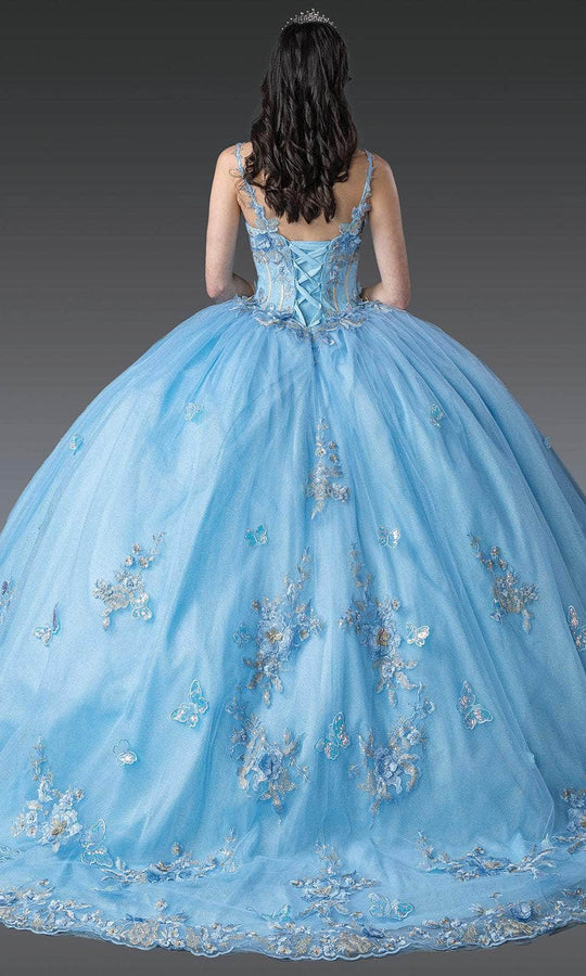 Dancing Queen 1942 - Butterfly Applique Corset Bodice Ballgown