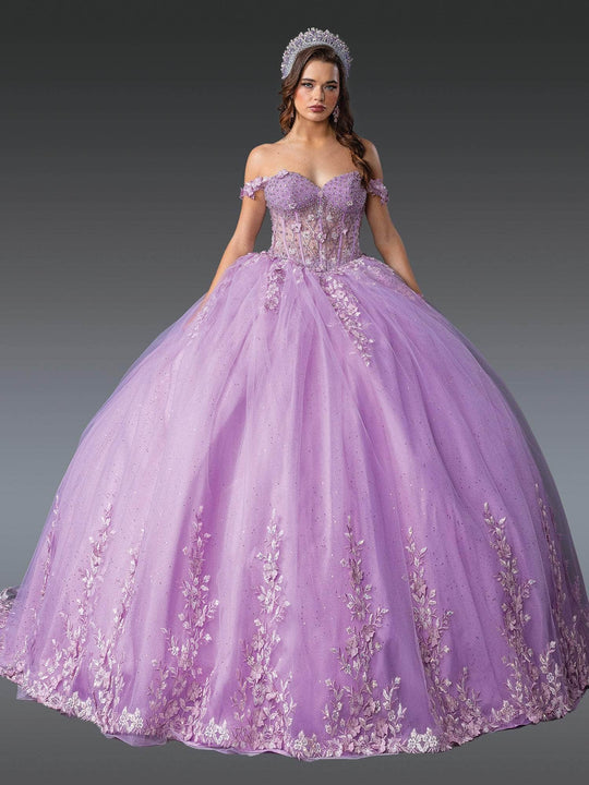 Dancing Queen 1955 - Off Shoulder Beaded Embroidered Ballgown
