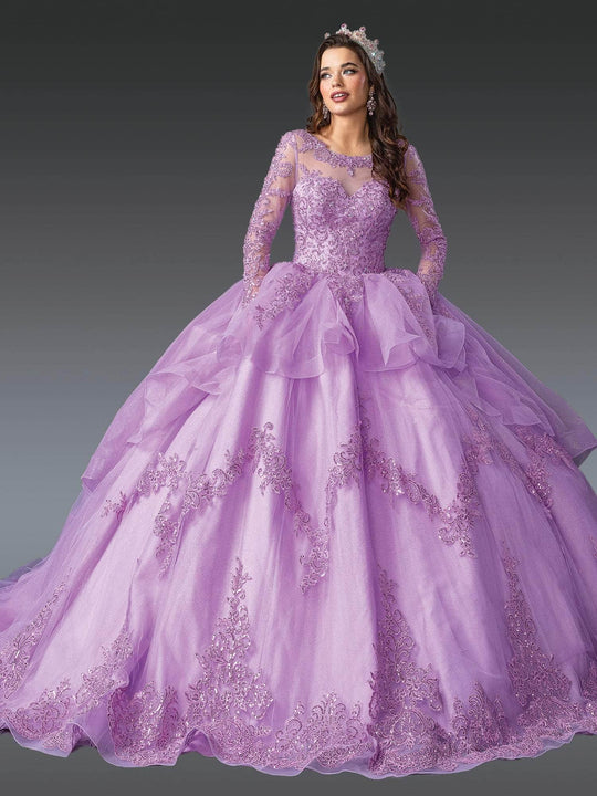 Dancing Queen 1956 - Sequin Embroidered Bateau Ballgown