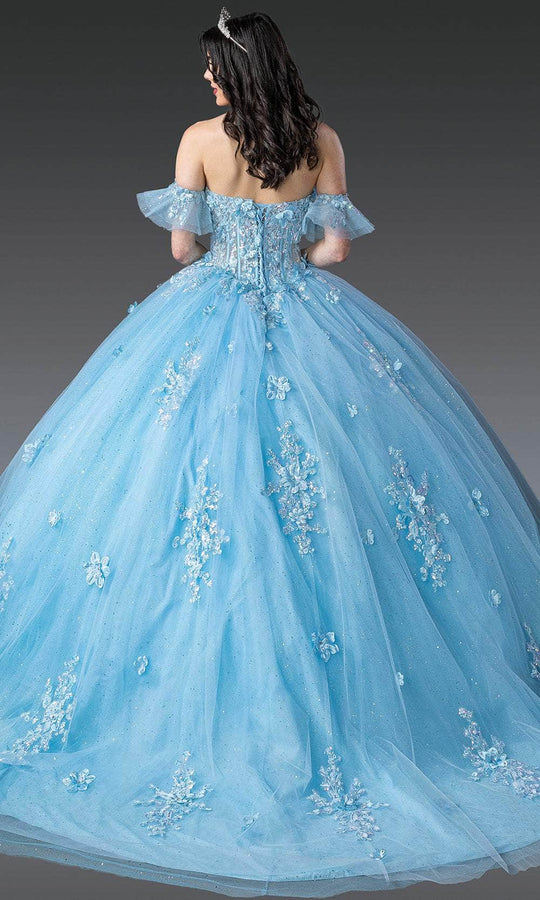Dancing Queen 1964 - Strapless Sweetheart Floral Quinceanera Gown