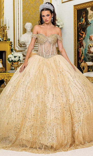 princess ballroom dresses Silver and White Sequined Princess Dress for Ballroom Wedding