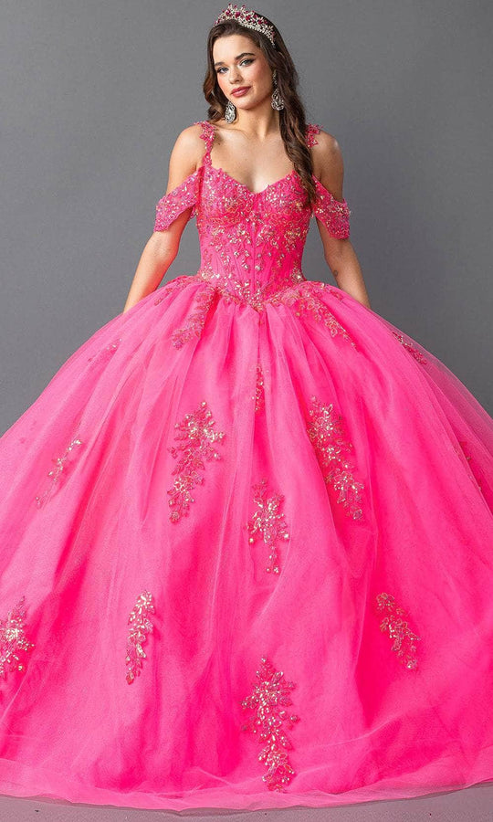 Dancing Queen 1983 - Beaded Bodice Off Shoulder Ballgown