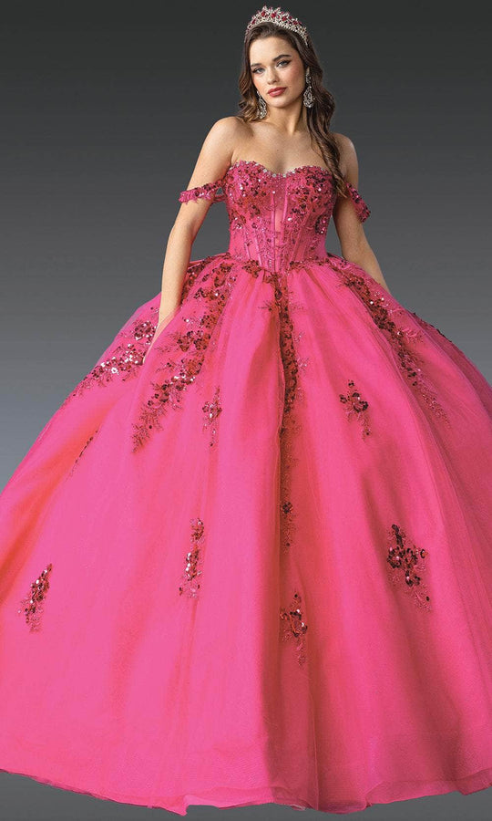 Dancing Queen 1986 - Sequin Embroidered Ballgown with Back Bow