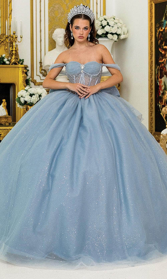 Dancing Queen 1996 - Glitter Off Shoulder Ballgown with Bow