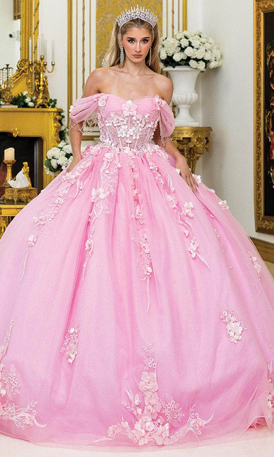 Dancing Queen 1998 - Floral Applique Basque Ballgown