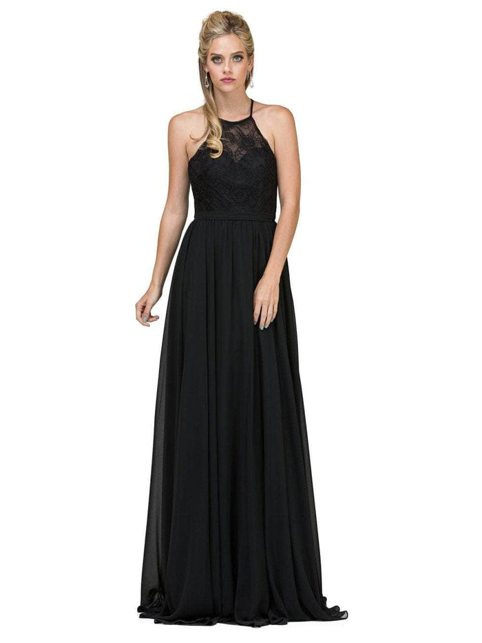 Dancing Queen - 2009 Sheer Halter Pleated A Line Evening Dress Prom Dresses