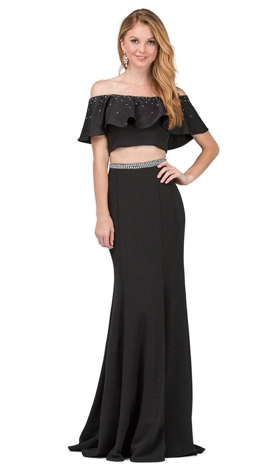 Dancing Queen - 2419 Embellished Two Piece Sheath Prom Dress