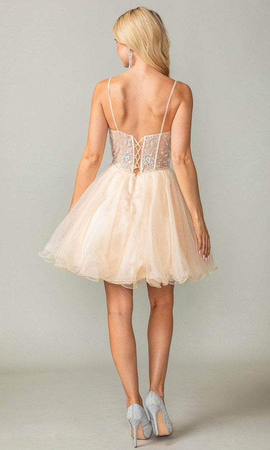 Dancing Queen 3352 - Embroidered Bodice Cocktail Dress