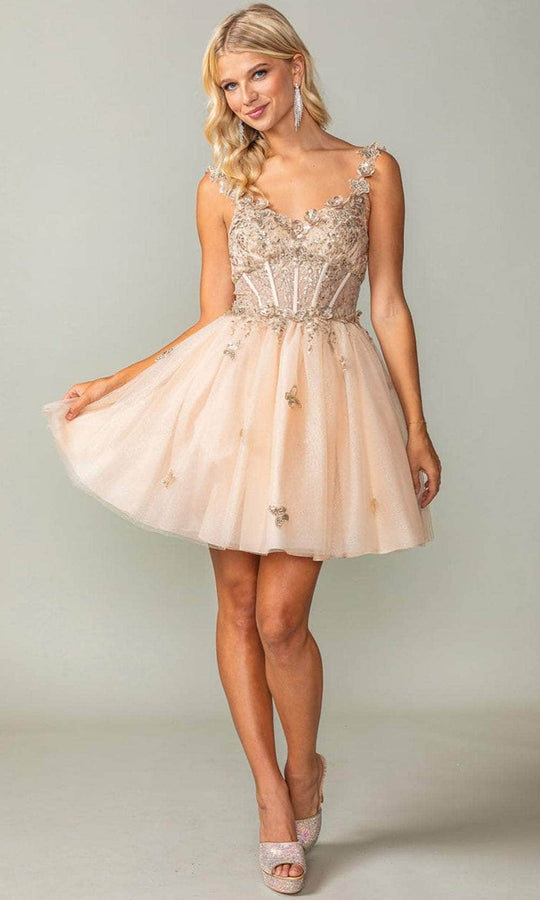 Dancing Queen 3367 - Butterfly Corset Cocktail Dress