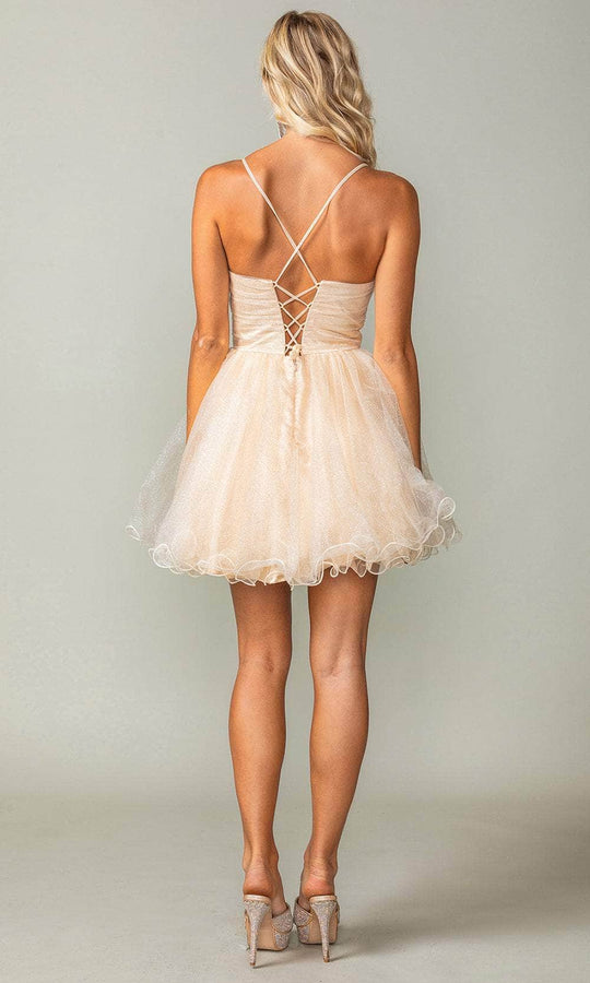 Dancing Queen 3385 - Beaded Bodice Cocktail Dress