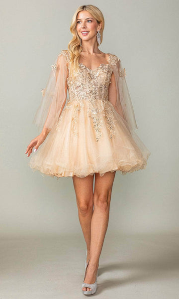 short beige wedding dresses 27 Amazing Short Wedding Dresses For Petite Brides short wedding dresses beige off the shoulder lace saidmhamadofficia #weddingforward #wedding # bride