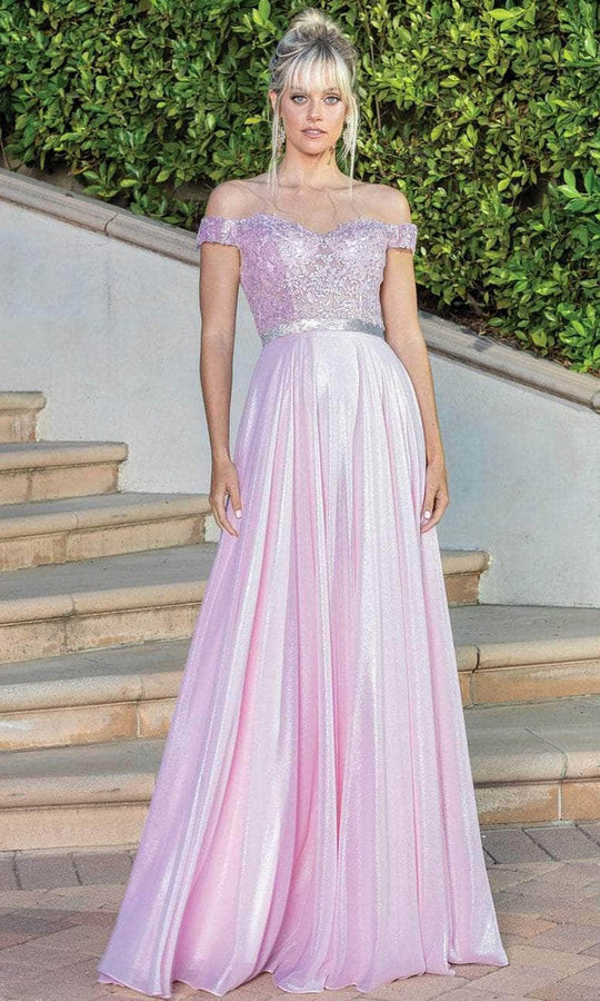 Dancing Queen 4222 - Off- Shoulder A-line Gown