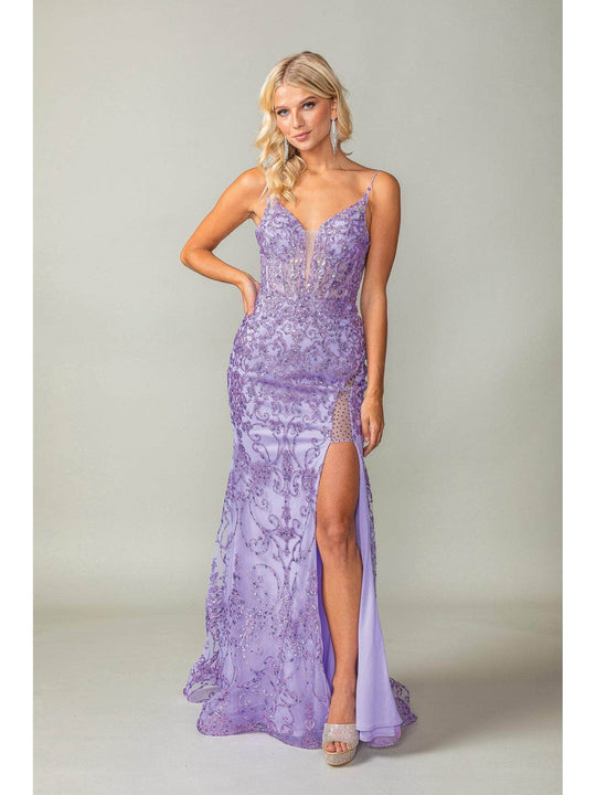 Dancing Queen 4267 - Sleeveless V Back Evening Gown