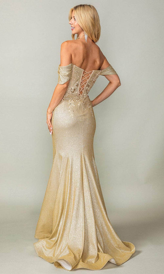Dancing Queen 4362 - Embroidered Off Shoulder Prom Dress